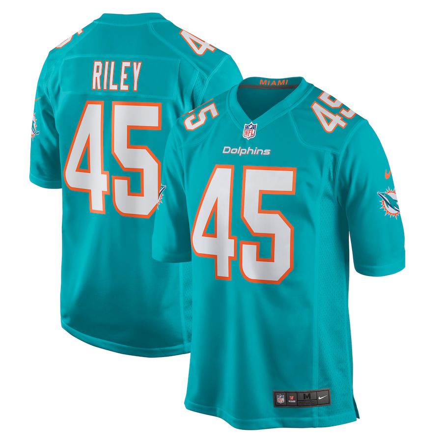 Men Miami Dolphins #45 Duke Riley Nike Green Game NFL Jersey